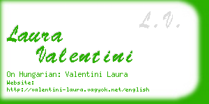 laura valentini business card